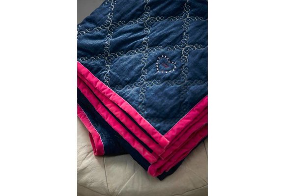 Jeans bedspread Little Diva Blue