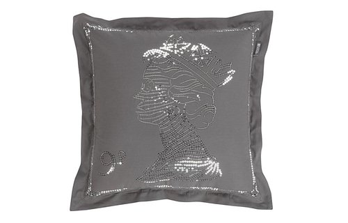 sierkussen Hyde Park Queen cushion KV Grey