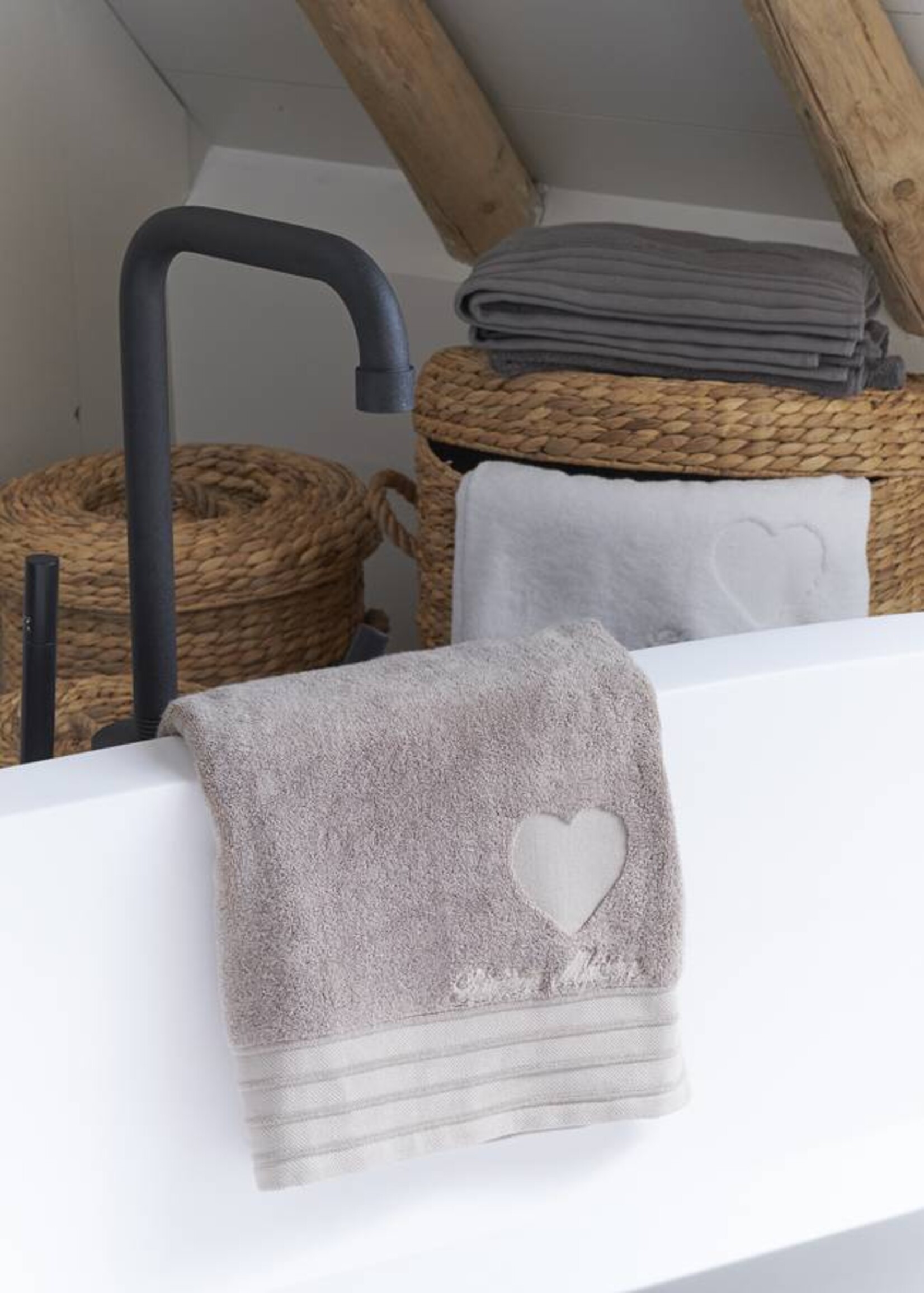 Rivièra Maison strandlaken Rivièra Maison Heart Taupe