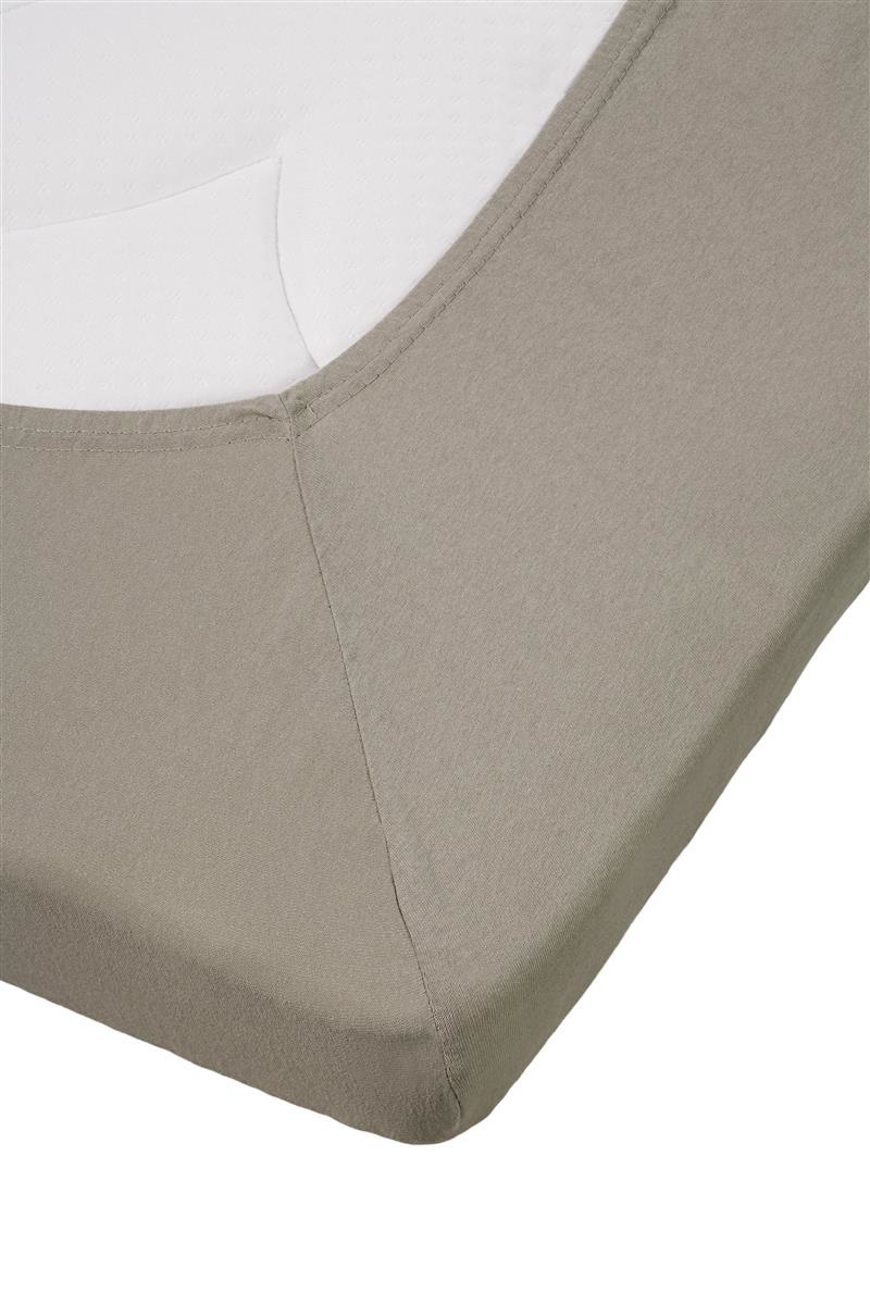 Jersey Splittopper Hoeslaken - Taupe