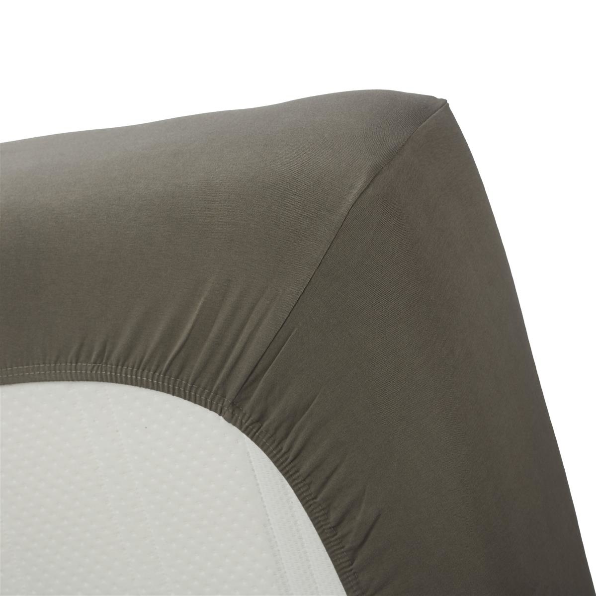 Jersey Lycra Hoeslaken - Warm Grijs