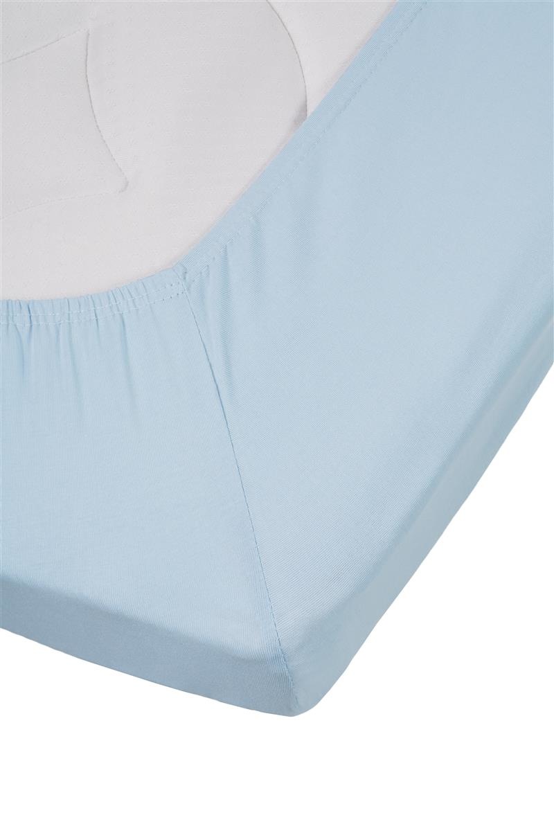 Jersey Lycra Topper Hoeslaken - Licht Blauw
