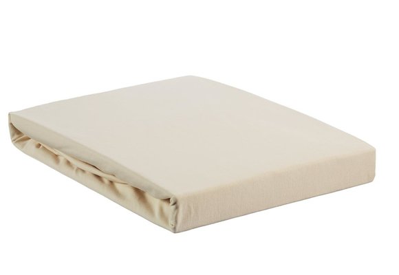 Jersey Lycra Topper Hoeslaken - Naturel