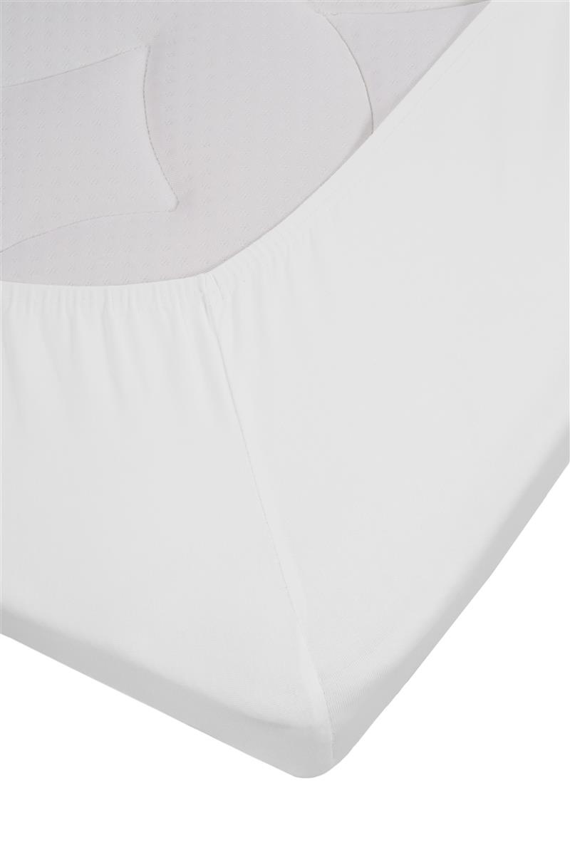 Jersey Lycra Topper Hoeslaken - Wit