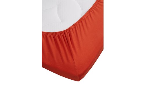 Jersey Lycra Splittopper Hoeslaken - Koraal