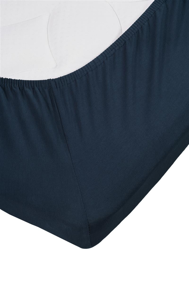 Jersey Lycra Splittopper Hoeslaken - Indigo
