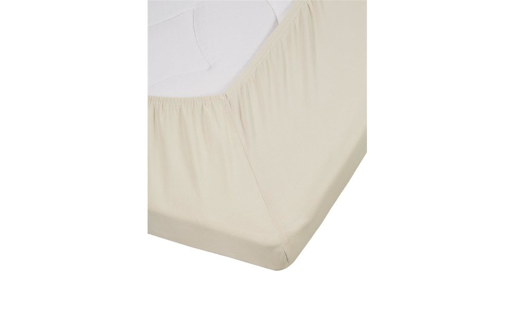 Jersey Lycra Splittopper Hoeslaken - Naturel