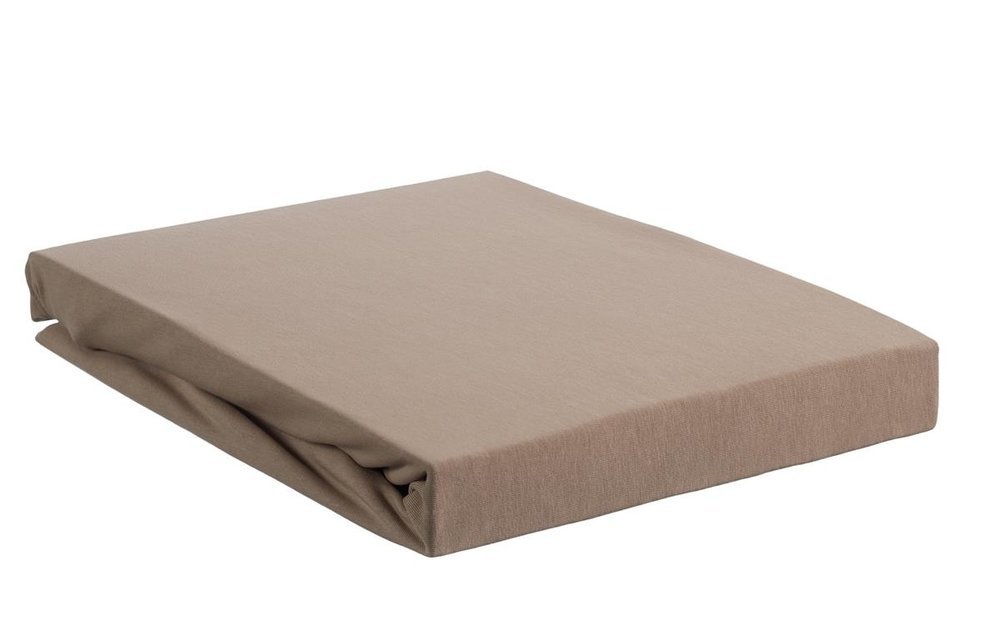 Jersey Lycra Splittopper Hoeslaken - Taupe