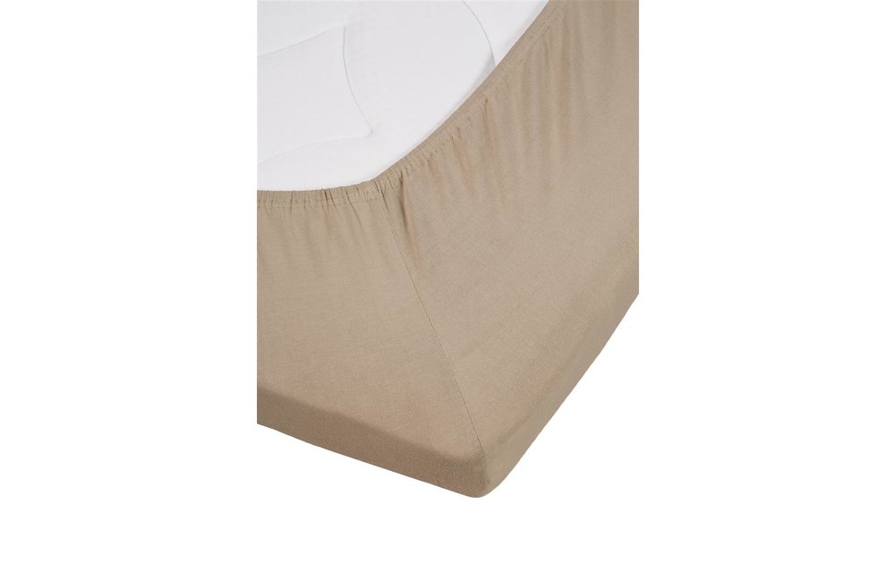 Jersey Lycra Splittopper Hoeslaken - Taupe