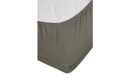 Jersey Lycra Splittopper Hoeslaken - Warm Grijs