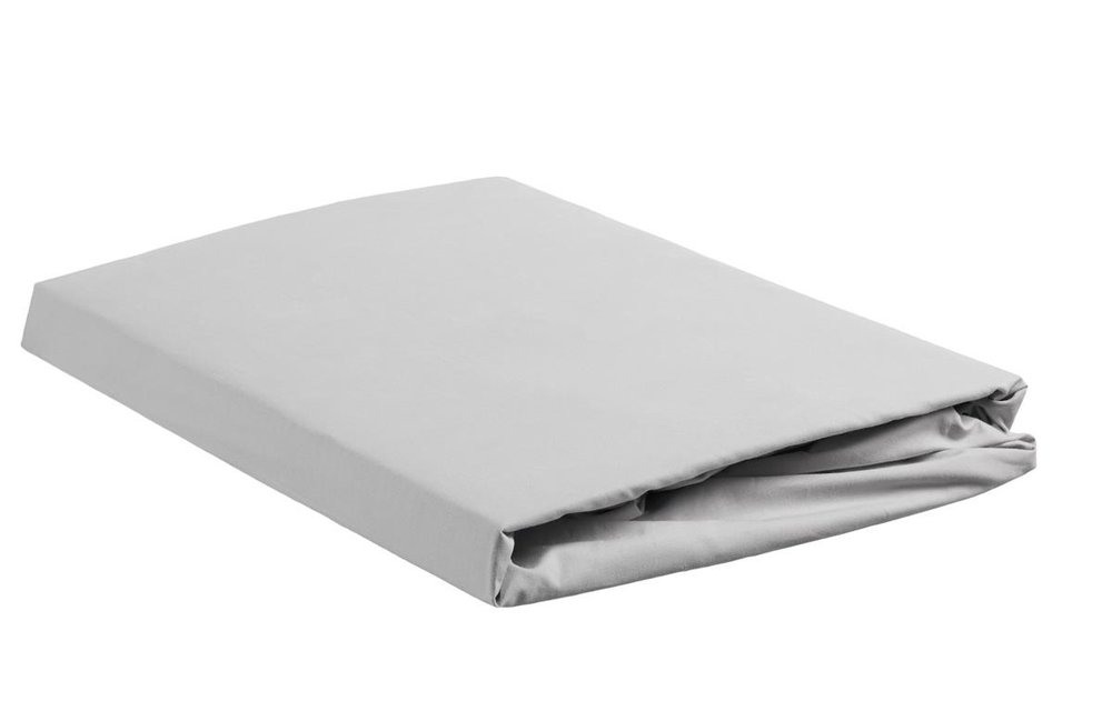 Percale Hoeslaken - Licht Grijs