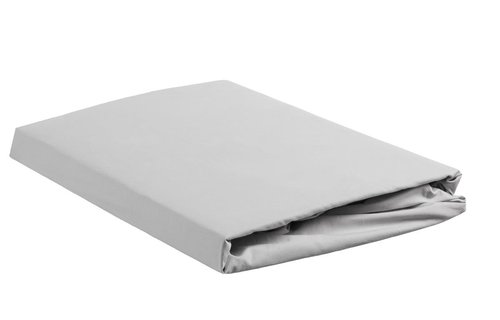 Percale Hoeslaken - Licht Grijs