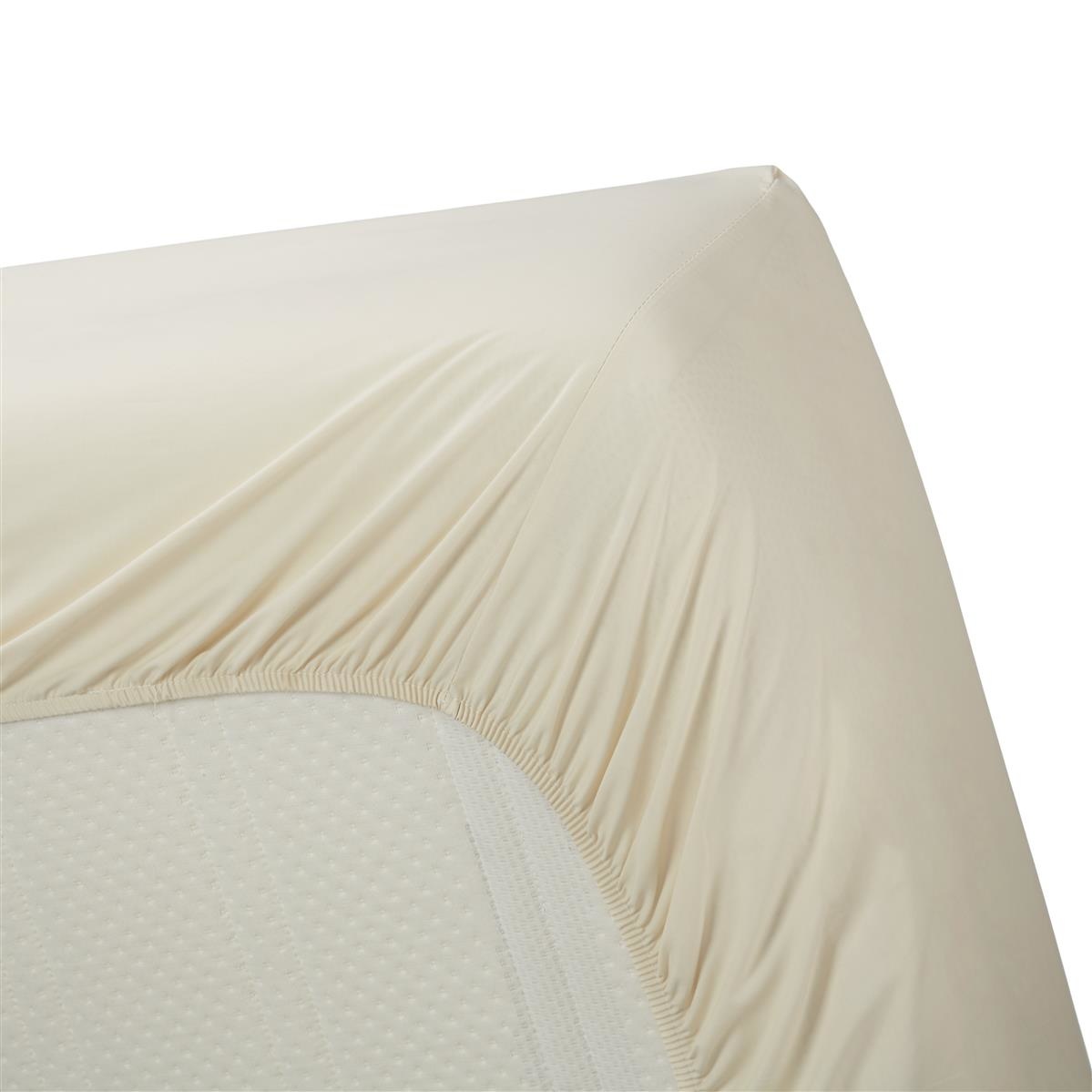 Percale Hoeslaken - Naturel