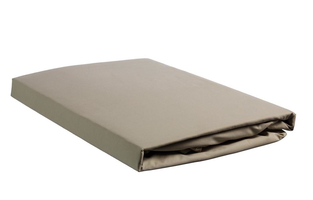 Percale Hoeslaken - Taupe