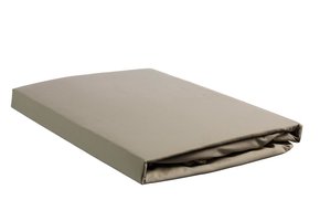 Percale Hoeslaken - Taupe