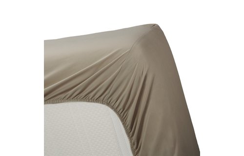 Percale Hoeslaken - Taupe