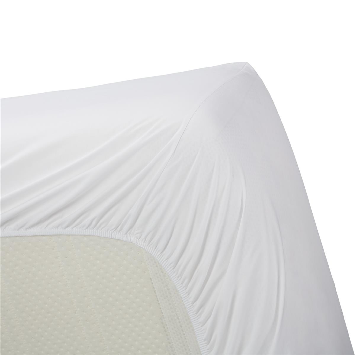 Percale Hoeslaken - Wit