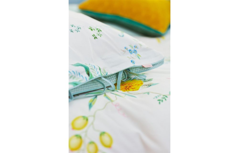 Fleur Grandeur Dekbedovertrek - Wit