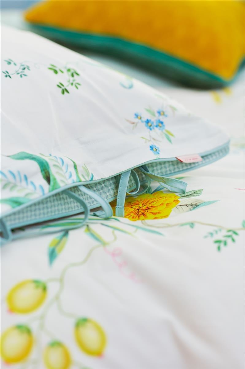 Fleur Grandeur Dekbedovertrek - Wit