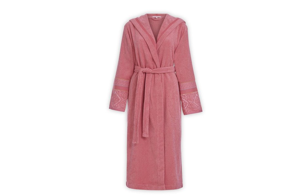 Soft Zellige Badjas - Koraal