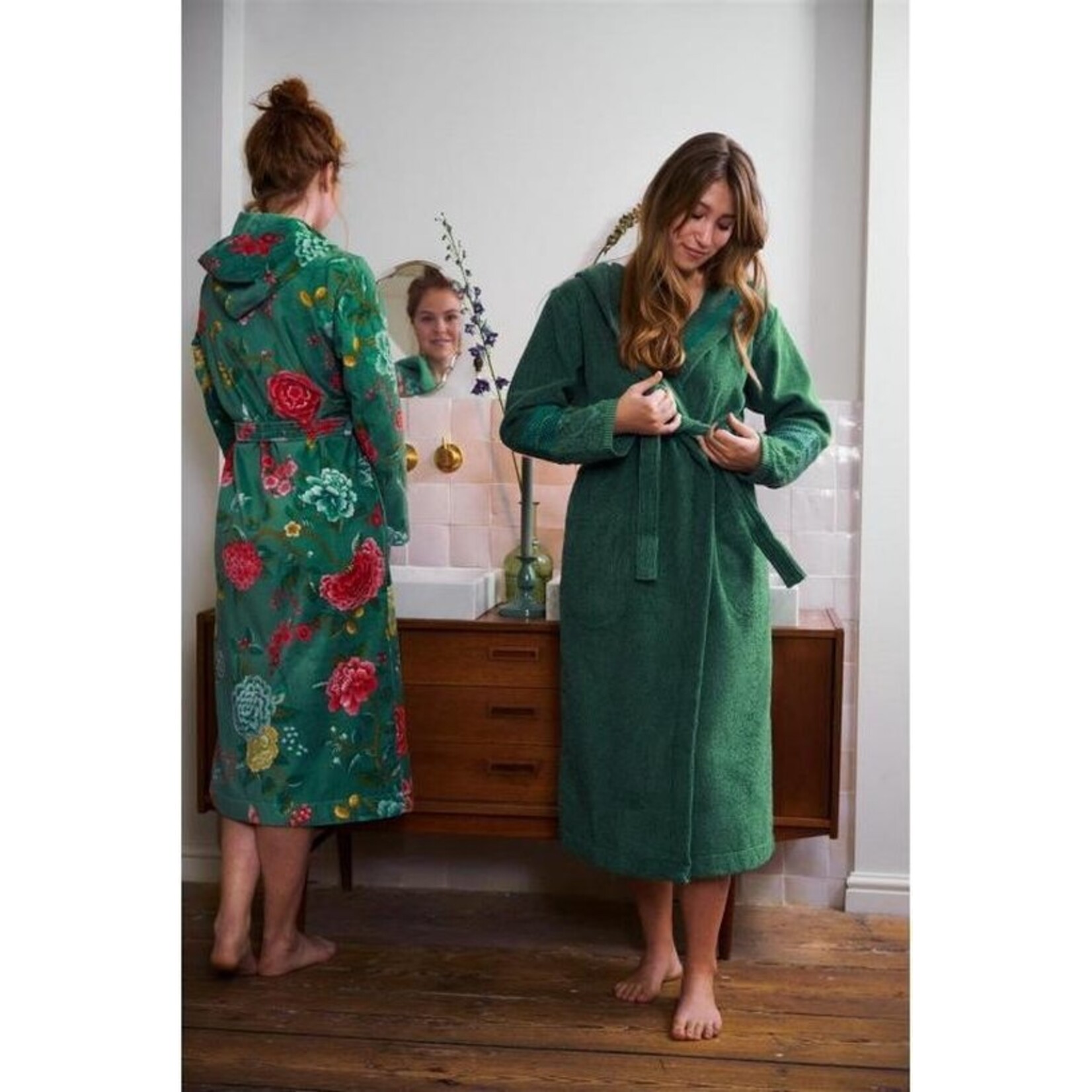 Pip Studio Good Evening Badjas - Groen