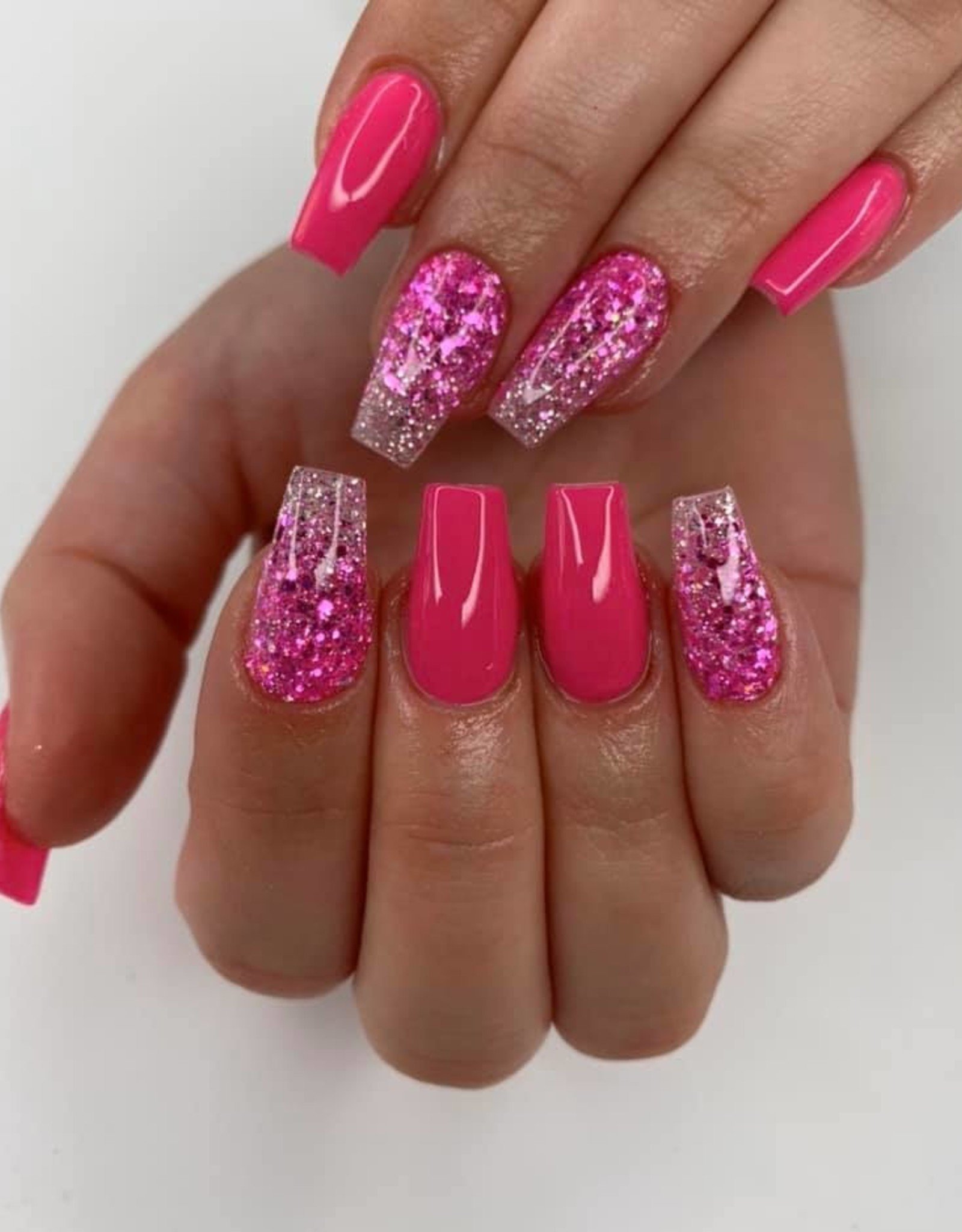 Glow in the Dark Neon Pink Gel Nail Strips | MoYou London