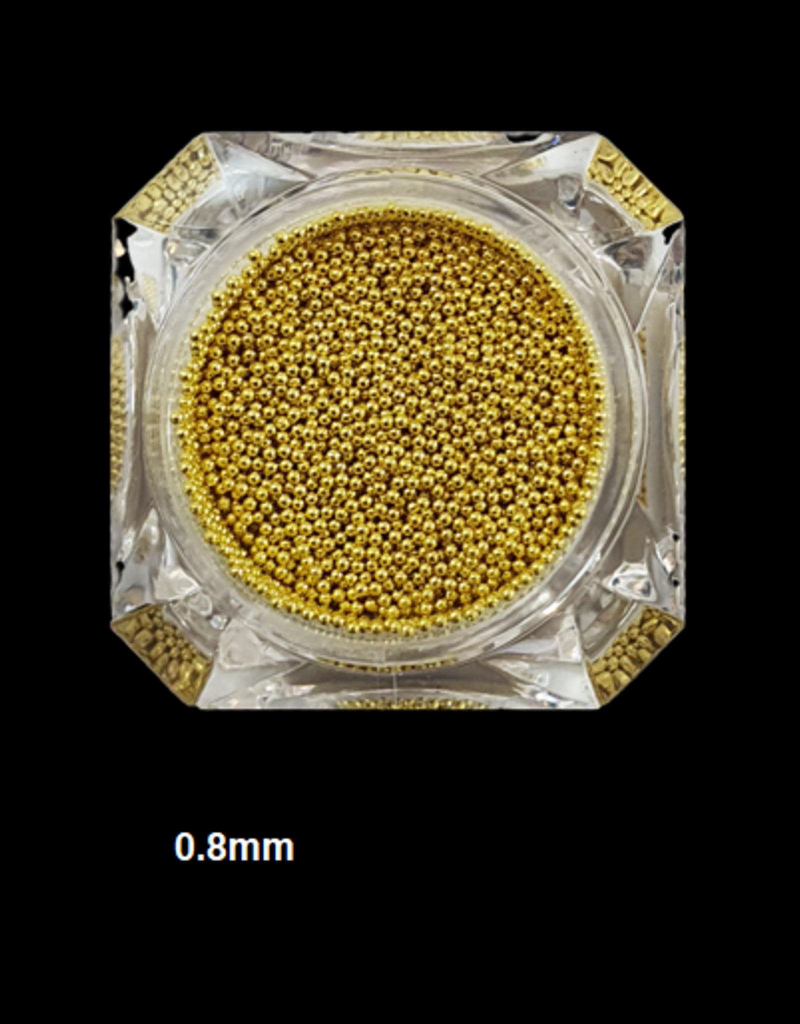 Nailart beads / caviar Gold