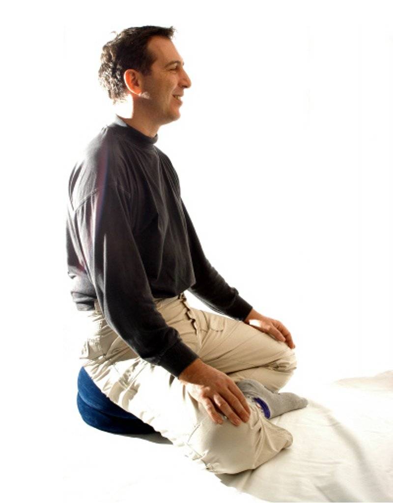 Opblaasbaar yoga- en meditatiekussen