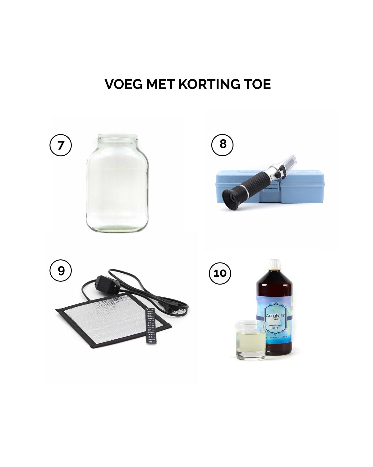 Waterkefir Startpakket Basis - Let op! Het Startpakket wordt geleverd met 5 gram gedroogde waterkefirkorrels