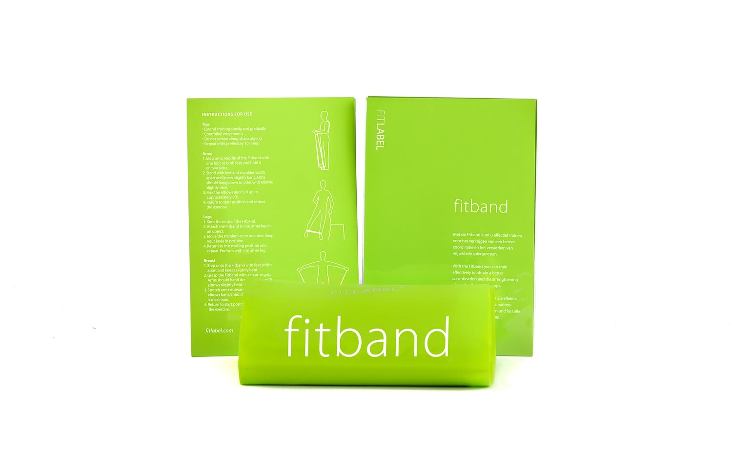 Fitband met oefeninstructies