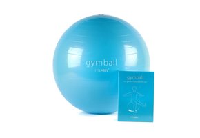 Gymball met oefeninstructies