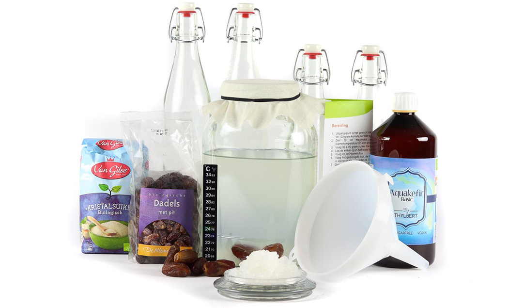 Waterkefir Startpakket Compleet - Let op! Het Startpakket wordt geleverd met 5 gram gedroogde waterkefirkorrels