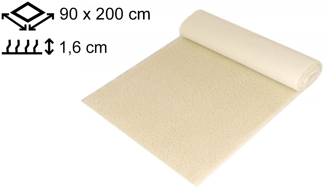 Yogamat Schapenwol 90x200x1,6cm