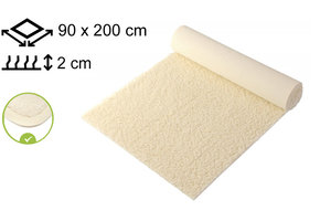 Yogamat Schapenwol 90x200x2cm - met bies