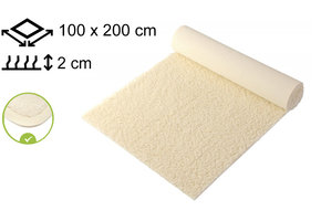 Yogamat Schapenwol 100x200x2cm - met bies