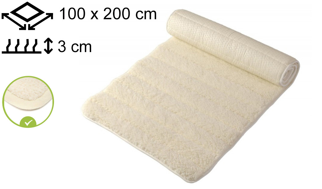 Yogamat Lichtgewicht 100x200x3cm - met bies