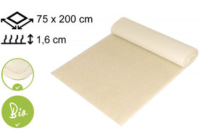 Yogamat Schapenwol BIO 75x200x1,6cm - met bies