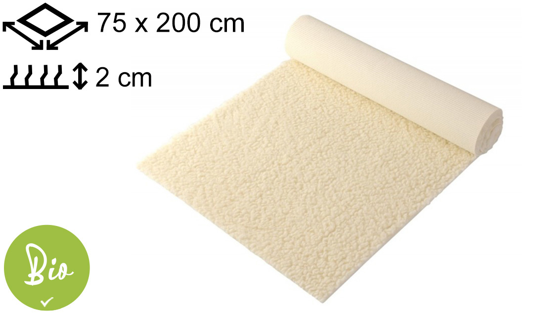 Yogamat Schapenwol BIO 75x200x2cm