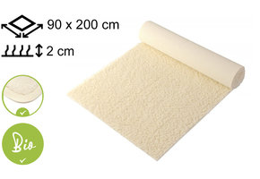 Yogamat Schapenwol BIO 90x200x2cm - met bies