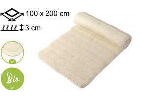 Yogamat Lichtgewicht BIO 100x200x3cm - met bies