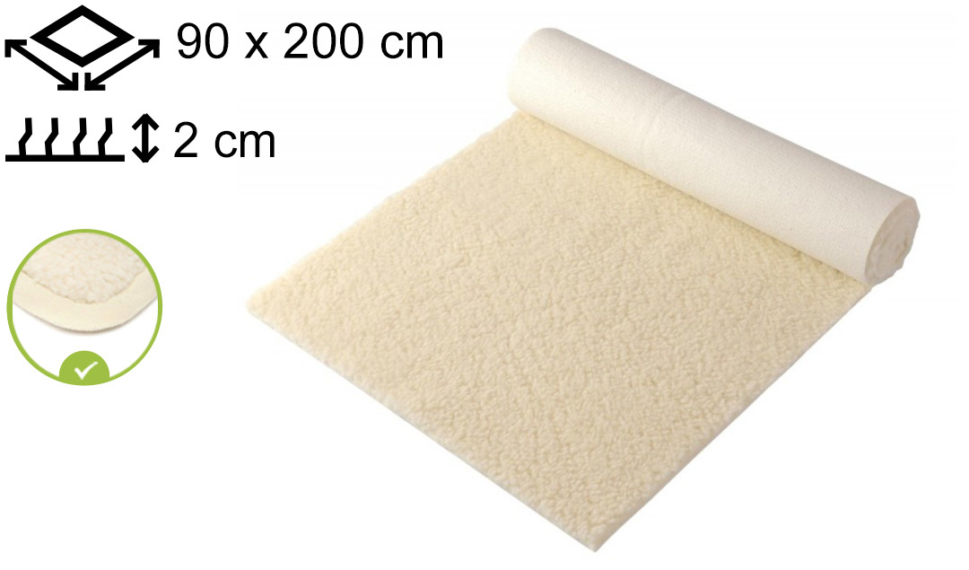 Yogamat Premium 90x200x2cm - met bies