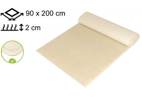 Yogamat Anti-allergie 90x200x2cm - met bies