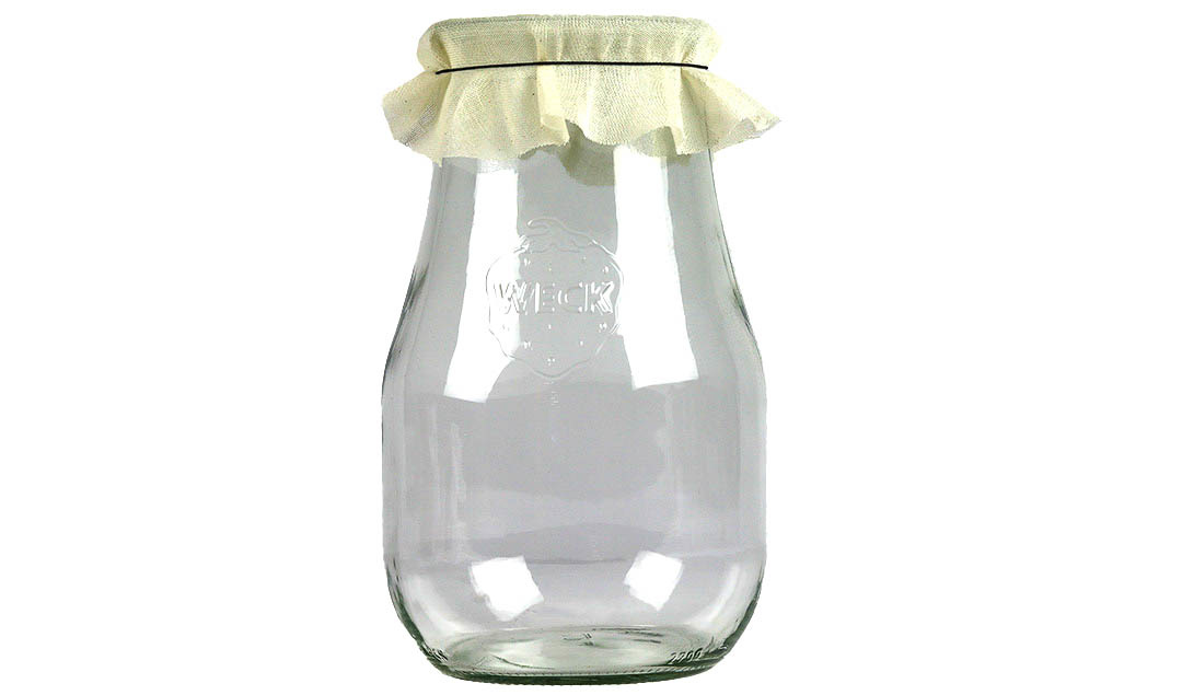 NIEUW! Glazen 2,7 liter kombucha of kefirpot