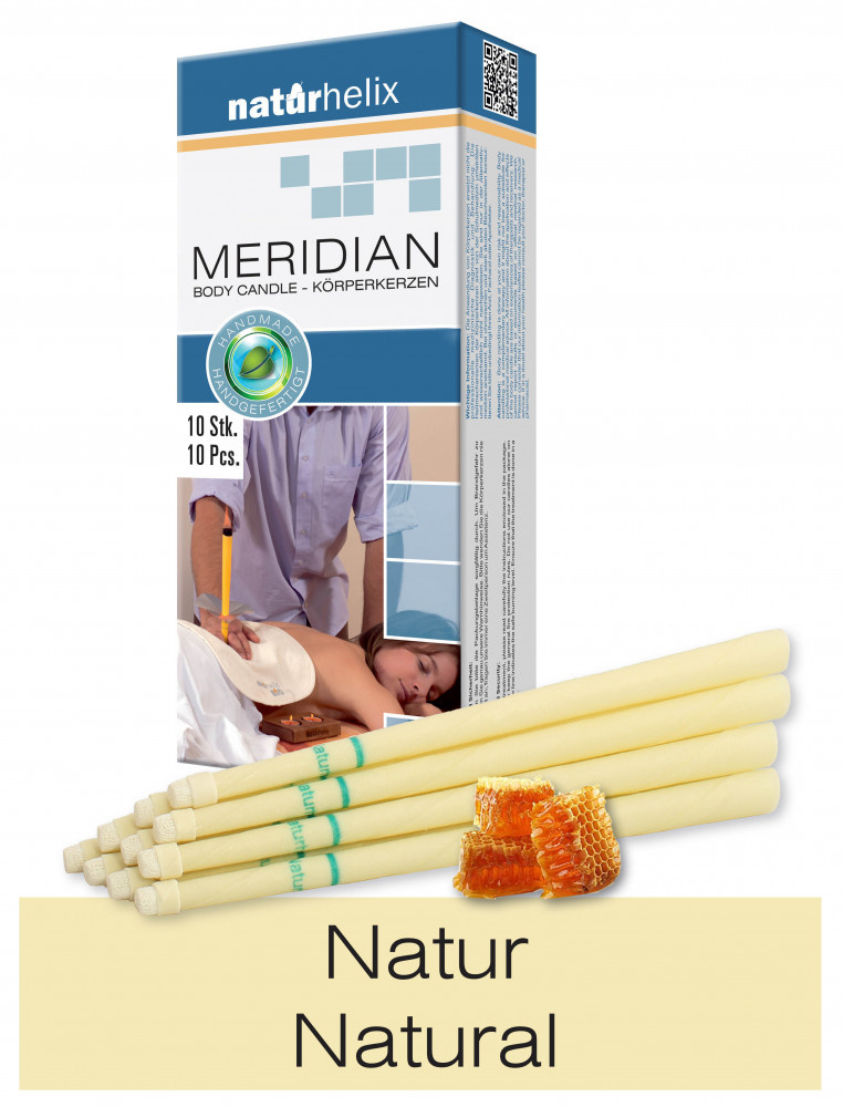 Meridiaan Lichaamskaars Naturel 10 stuks