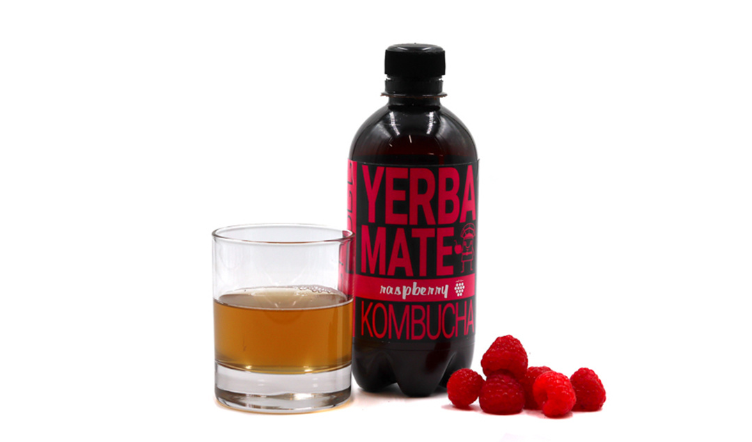 Yerba Mate Kombucha Raspberry - Organic - 400ml