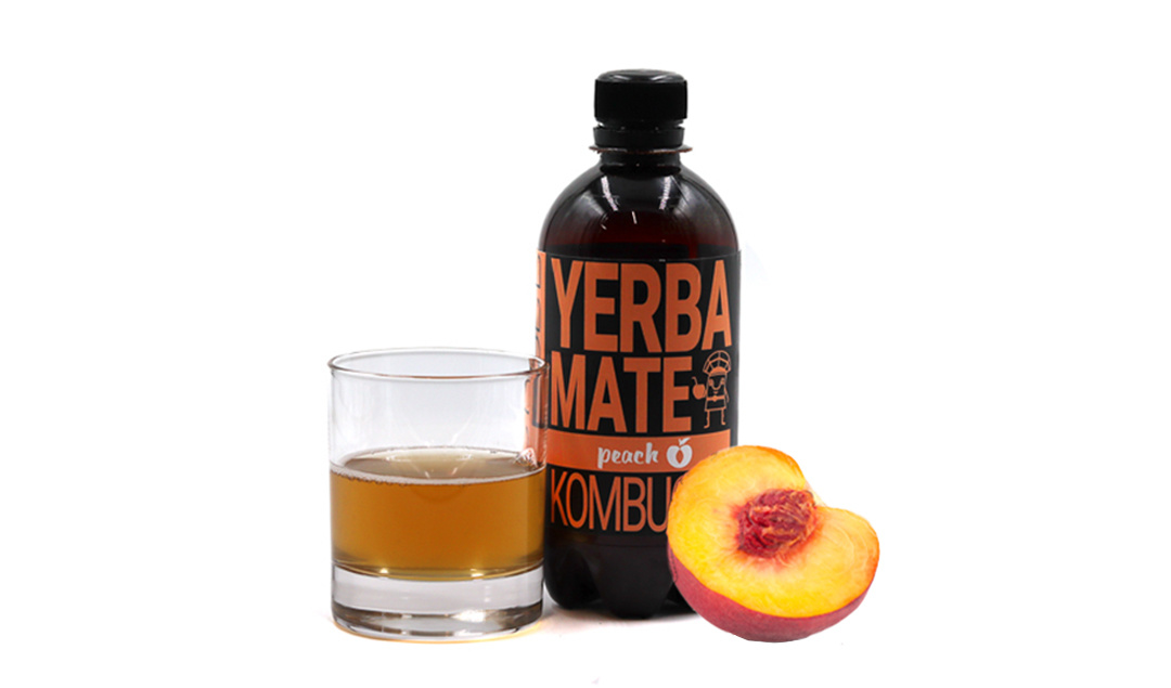 Yerba Mate Kombucha Peach - Organic - 400ml