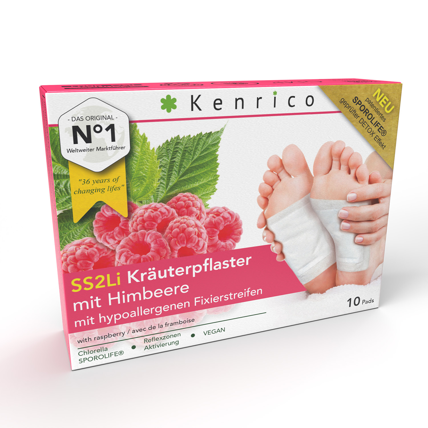 Kenrico Detox Pads met framboos