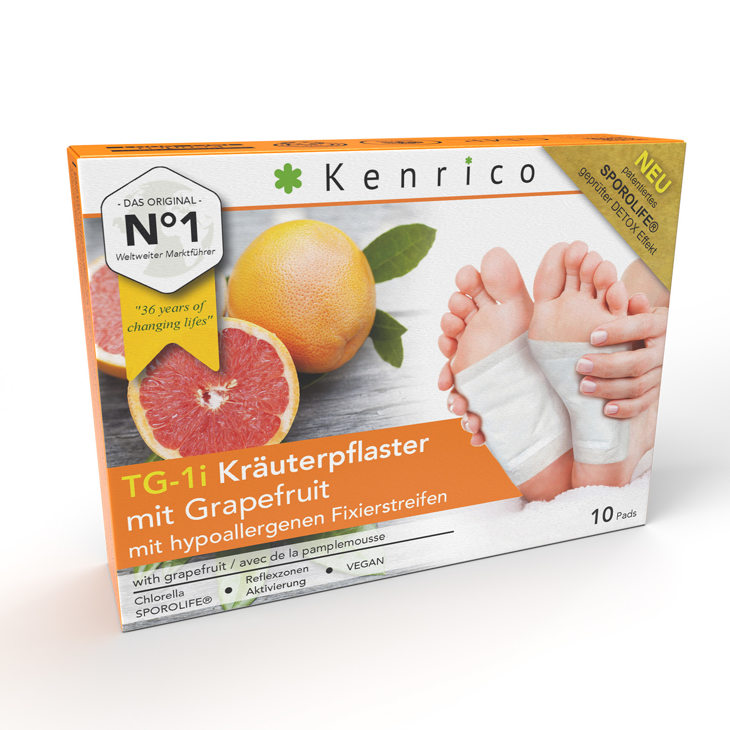 Kenrico Detox Pads met Grapefruit