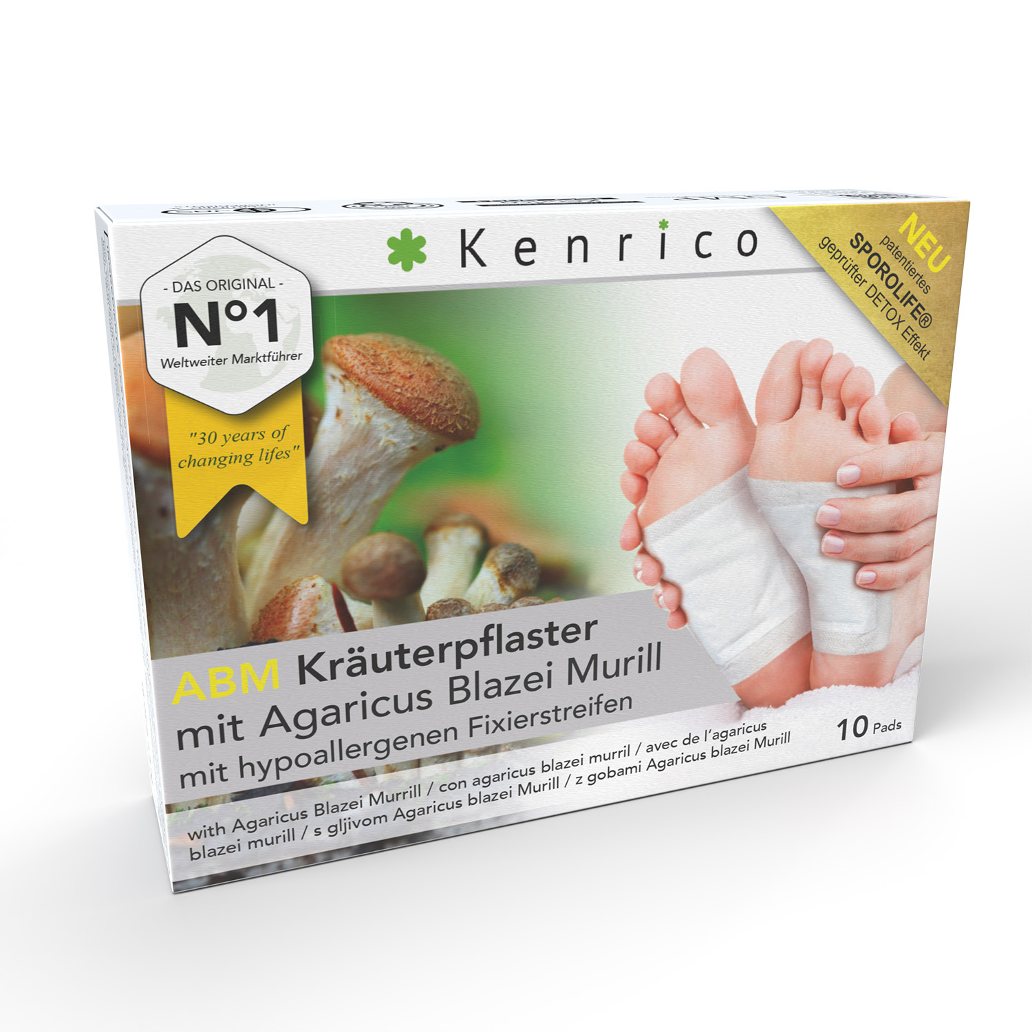 Kenrico Detox Pads - ABM paddenstoel