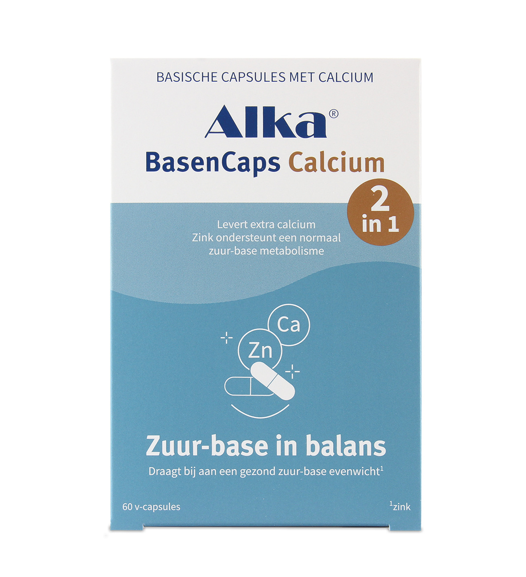 Alka Tabs Original: Basische capsules met Calcium - 60 capsules